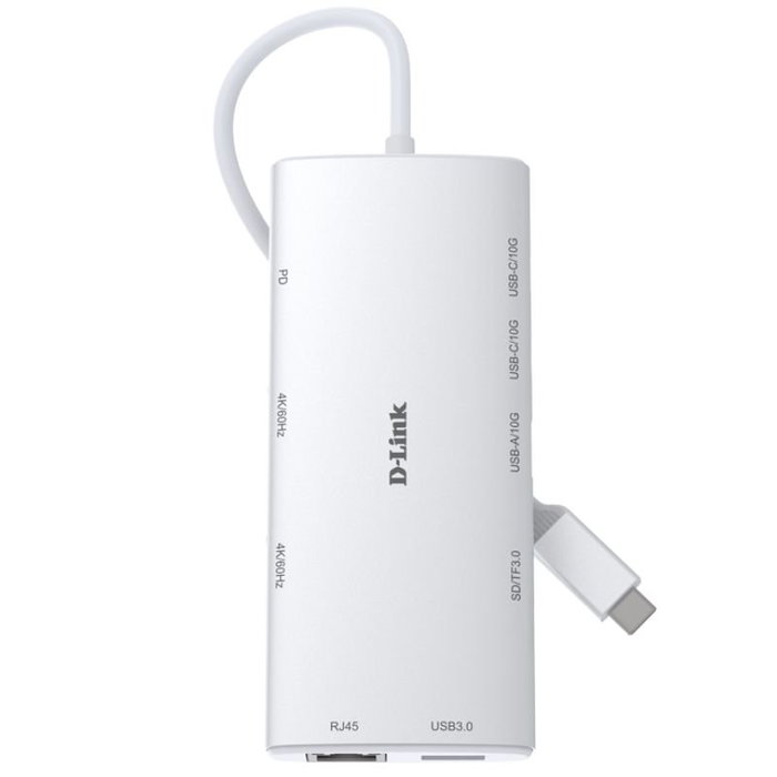 D-Link DUP-A01 Hub USB-C 10 en 1 con Dual HDMI 4K y Carga PD 100W D-Link DUP-A01 Hub USB-C 10 en 1 con Dual HDMI 4K y Carga PD 100W